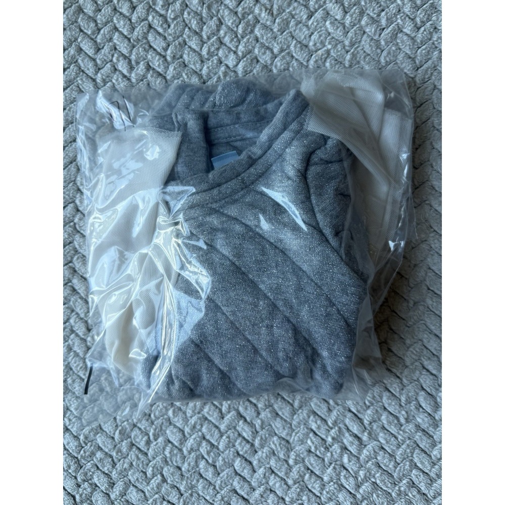 Gap Baby Girls Sweater Dress Grey, White Size: 6-12 Mo - Picture 5 of 5